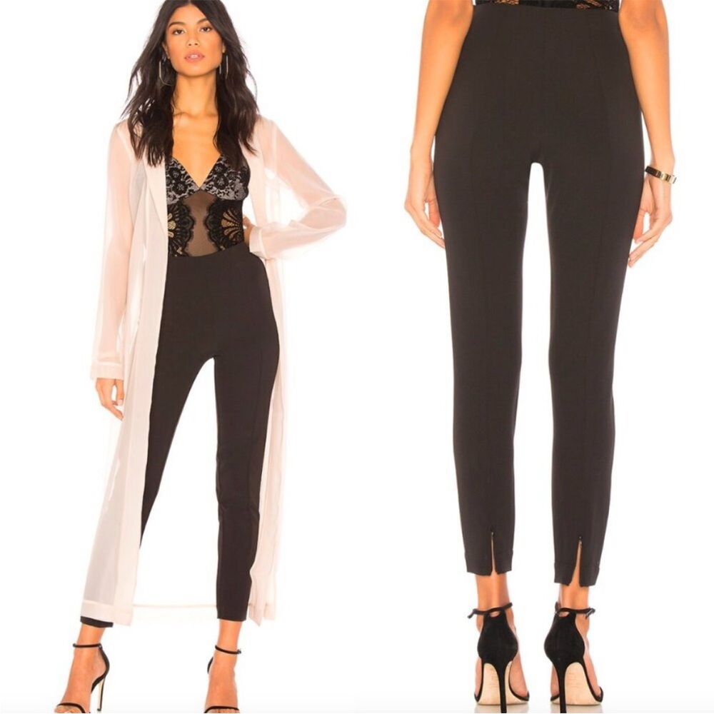 🦋 Chrissy Teigen x REVOLVE Gardenia Pants Black Trousers Dress Business Casual